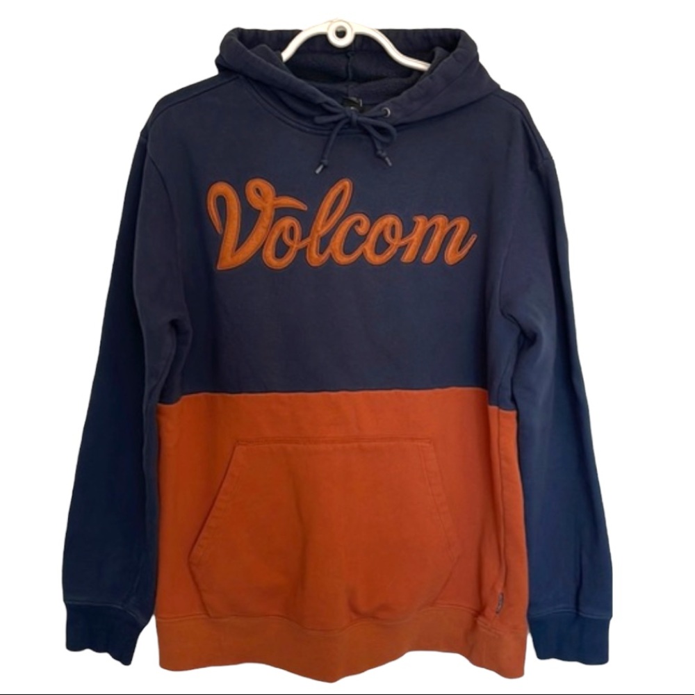 Volcom Navy & Rust Men’s Logo Hoodie